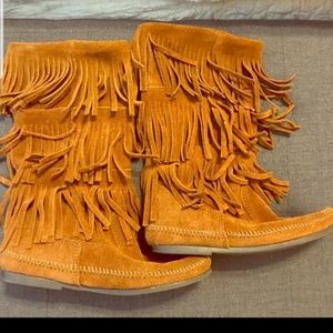 Minnetonka Fringe Boots